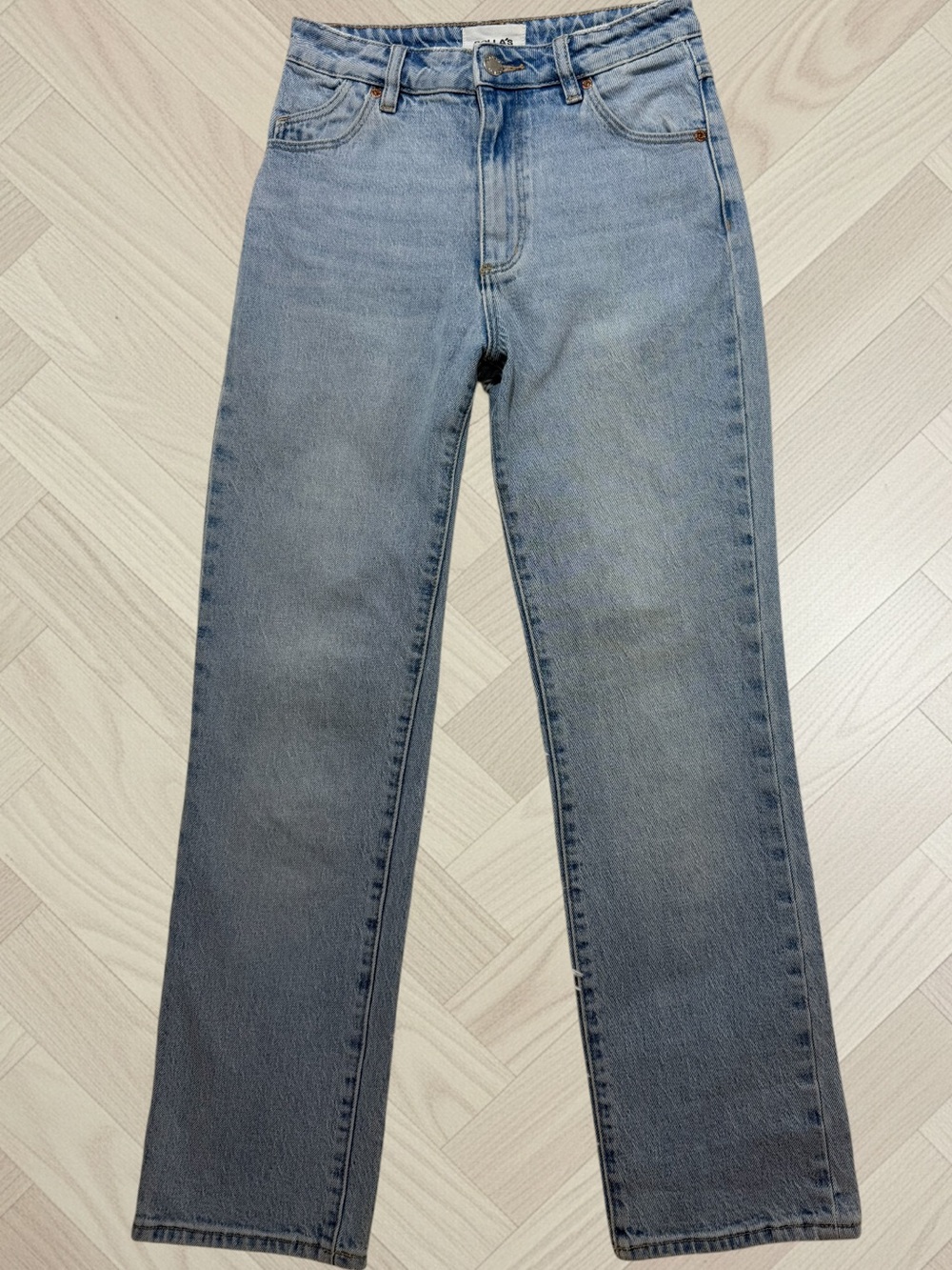 ROLLA’S Original High Rise Straight Jeans in G’day Mate Wash Cotton Size 25 - Picture 3 of 9